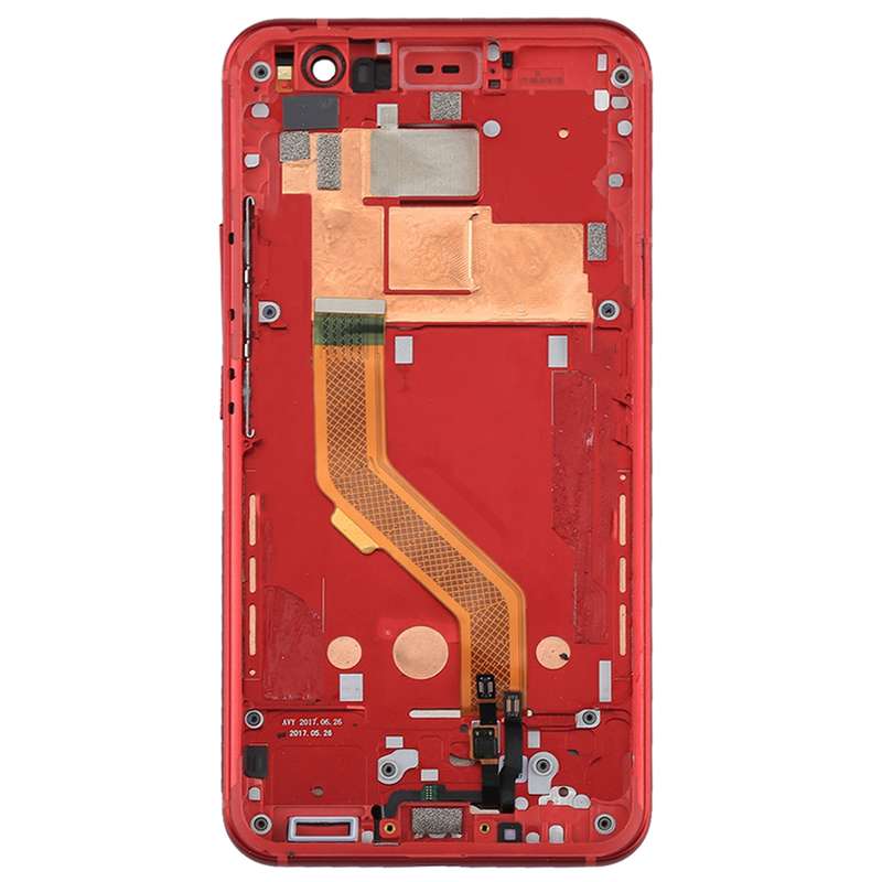Original LCD Screen for HTC U11 Digitizer Full Assembly with Frame (Red)