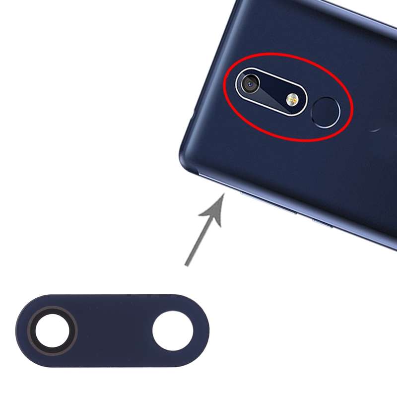 10 PCS Back Camera Lens for Nokia 5.1 / TA-1024 / TA-1027 / TA-1044 / TA-1053 / TA-1008 / TA-1030 /