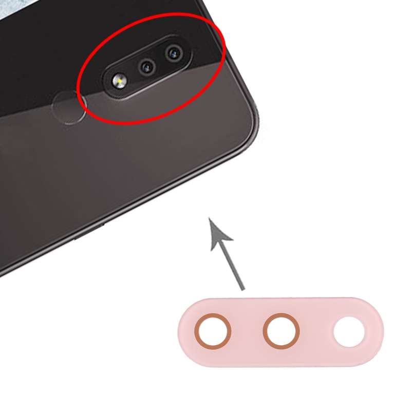 10 PCS Back Camera Lens for Nokia 4.2 / TA-1184 / TA-1133 / TA-1149 / TA-1150 / TA-1157(Pink)