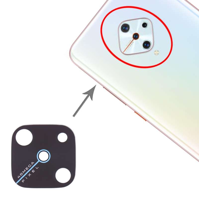 For Vivo Y9s 10pcs Back Camera Lens (Black)