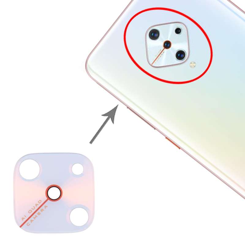 For Vivo Y9s 10pcs Back Camera Lens (Black)