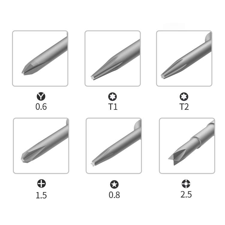 BEST BST-895 6 in 1 Mobile Phone Screwdriver For Mobile Phone Dismantling Screwdriver