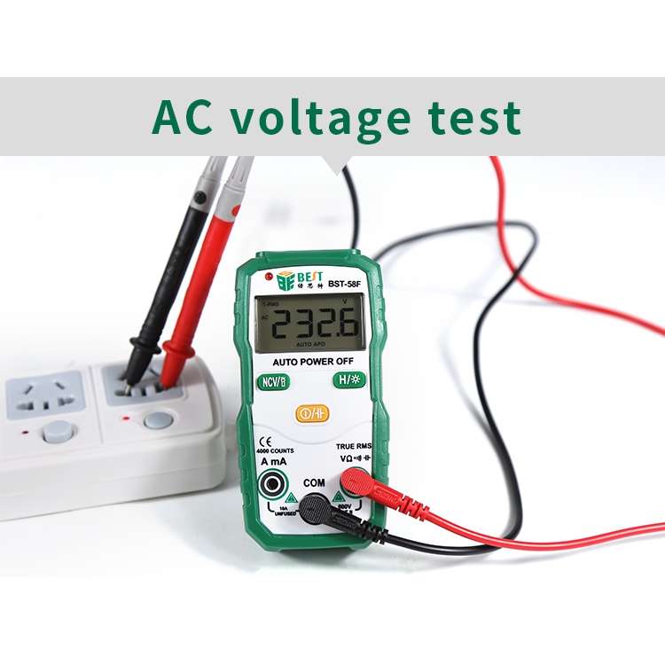 BEST BST-58F Full Automatic Range Multimeter Without Shift Intelligent Identification Digital Multim