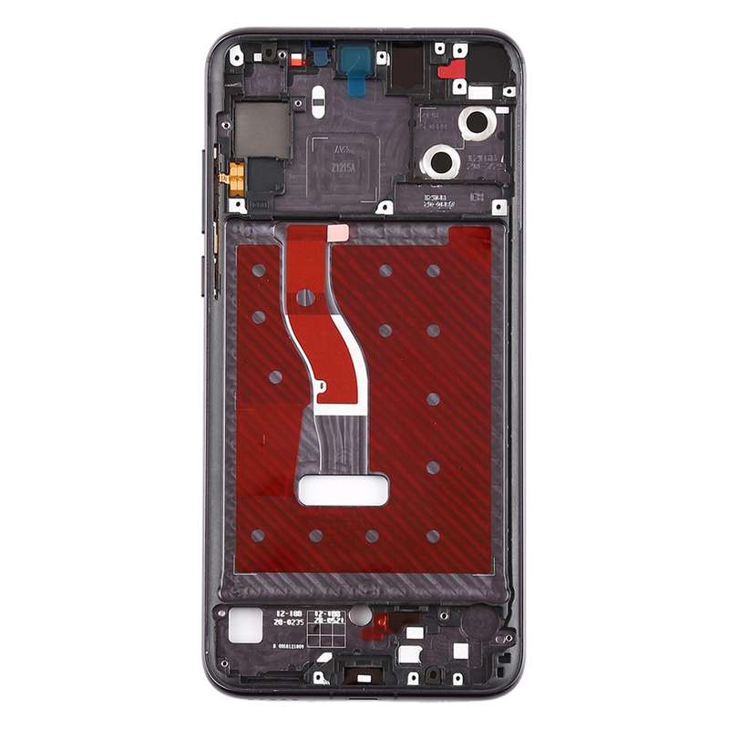 Front Housing LCD Frame Bezel Plate with Side Keys for Huawei Nova 4(Grey)