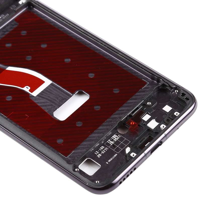 Front Housing LCD Frame Bezel Plate with Side Keys for Huawei Nova 4(Grey)