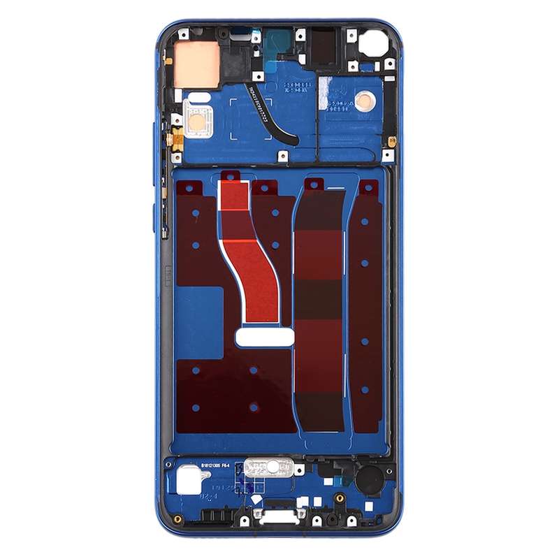 Front Housing LCD Frame Bezel Plate with Side Keys for Huawei Honor V20 (Honor View 20)(Blue)