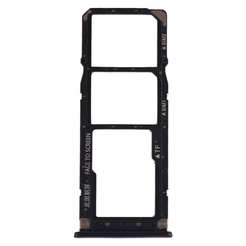 SIM Card Tray + SIM Card Tray + Micro SD Card Tray for Xiaomi Mi Play(Black)