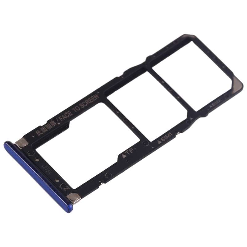 SIM Card Tray + SIM Card Tray + Micro SD Card Tray for Xiaomi Mi Play(Black)