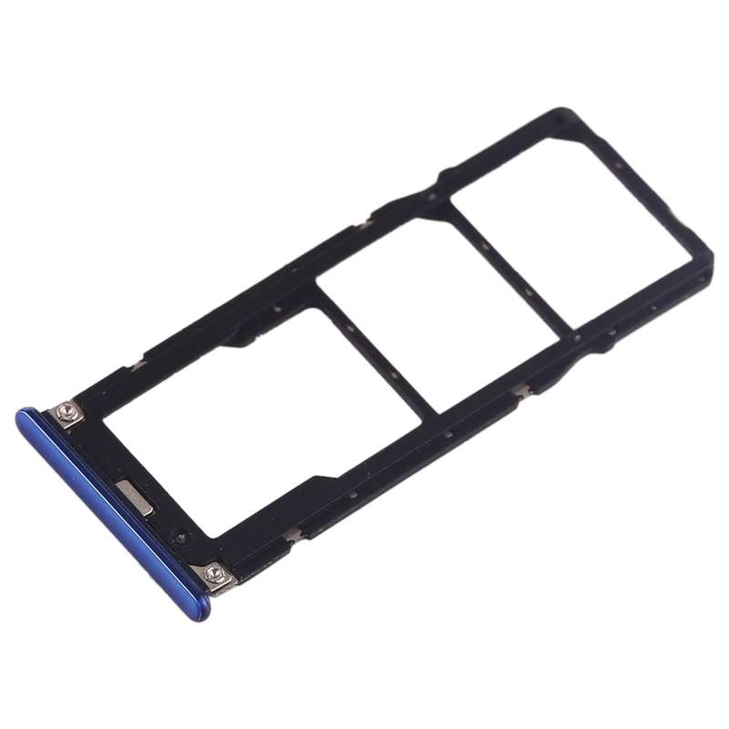 SIM Card Tray + SIM Card Tray + Micro SD Card Tray for Xiaomi Mi Play(Black)