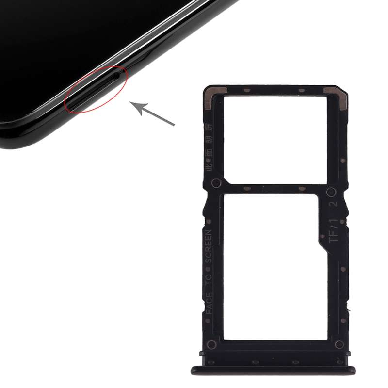 SIM Card Tray + SIM Card Tray / Micro SD Card Tray for Xiaomi Redmi Note 7 / Redmi Note 7 Pro(Red)