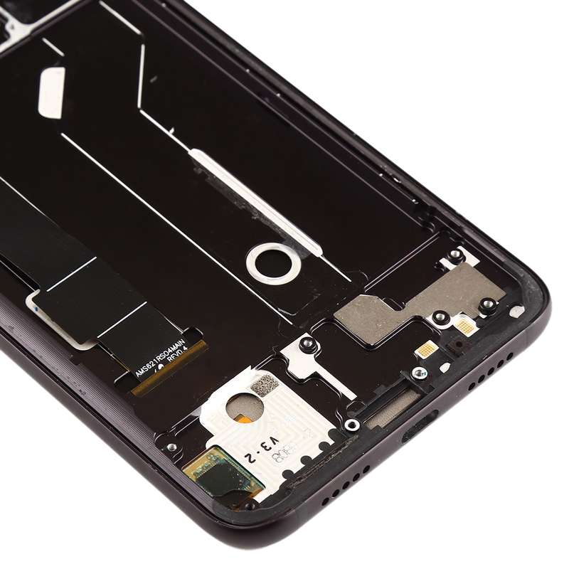 LCD Screen and Digitizer Full Assembly with Frame & Side Keys for Xiaomi Mi 8(Rose Gold)