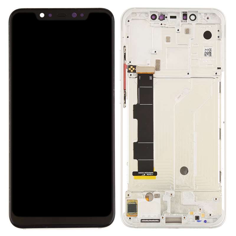 LCD Screen and Digitizer Full Assembly with Frame & Side Keys for Xiaomi Mi 8(Rose Gold)
