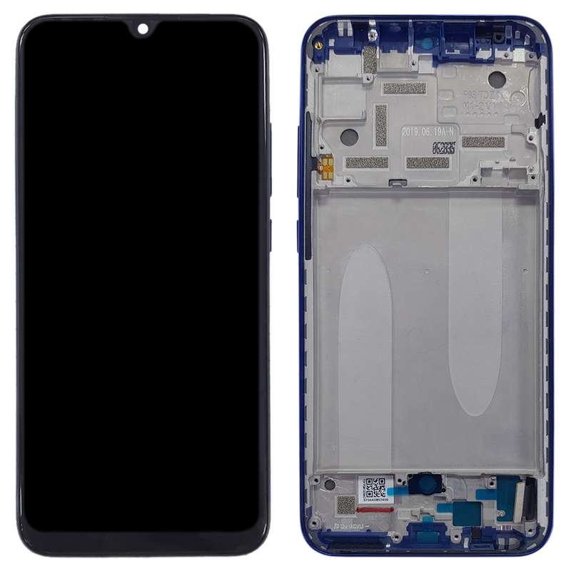 Original LCD Screen for Xiaomi Mi CC9e / Mi A3 Digitizer Full Assembly with Frame(Blue)