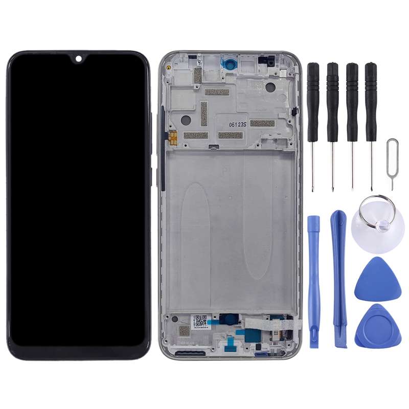 Original LCD Screen for Xiaomi Mi CC9e / Mi A3 Digitizer Full Assembly with Frame(Blue)