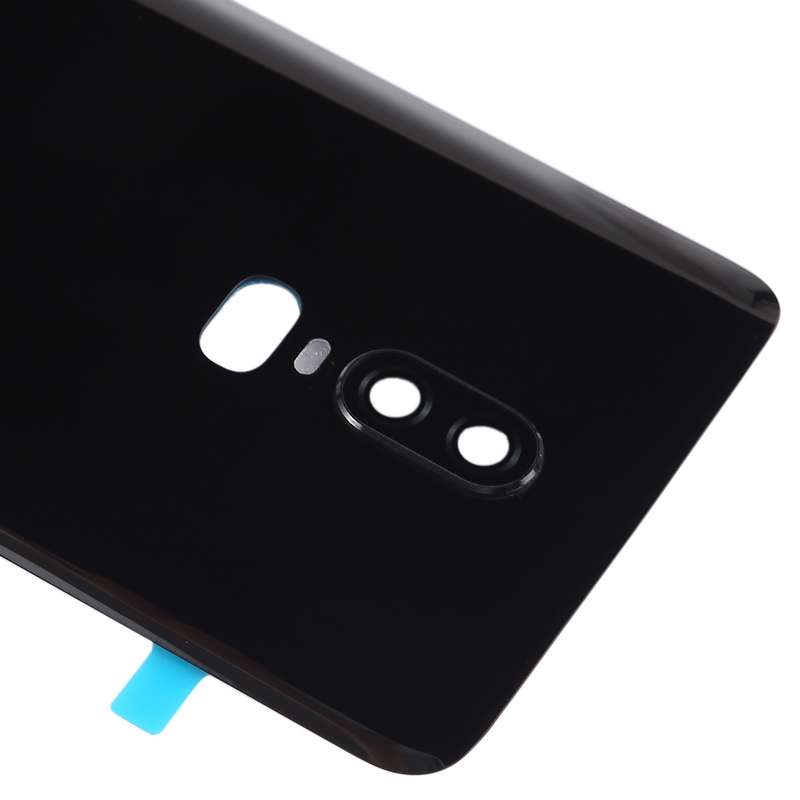 For OnePlus 6 Smooth Surface Battery Back Cover (Red)