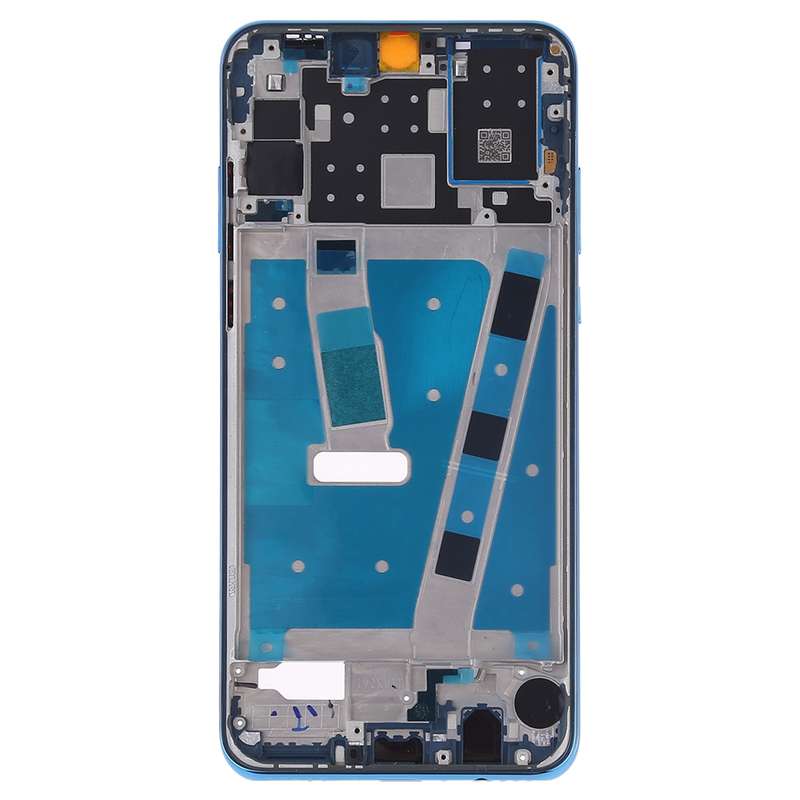 Front Housing LCD Frame Bezel Plate with Side Keys for Huawei P30 Lite (24MP)(Silver)