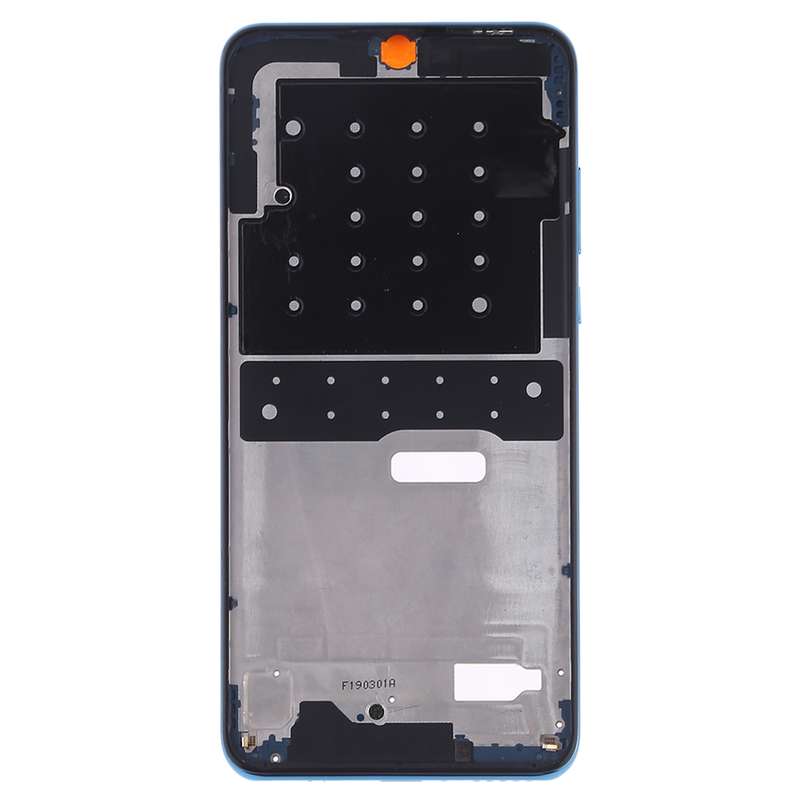 Front Housing LCD Frame Bezel Plate with Side Keys for Huawei P30 Lite (24MP)(Silver)