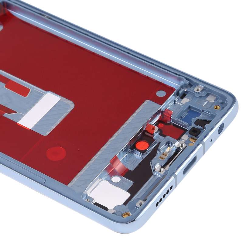 Front Housing LCD Frame Bezel Plate with Side Keys for Huawei P30(Orange)
