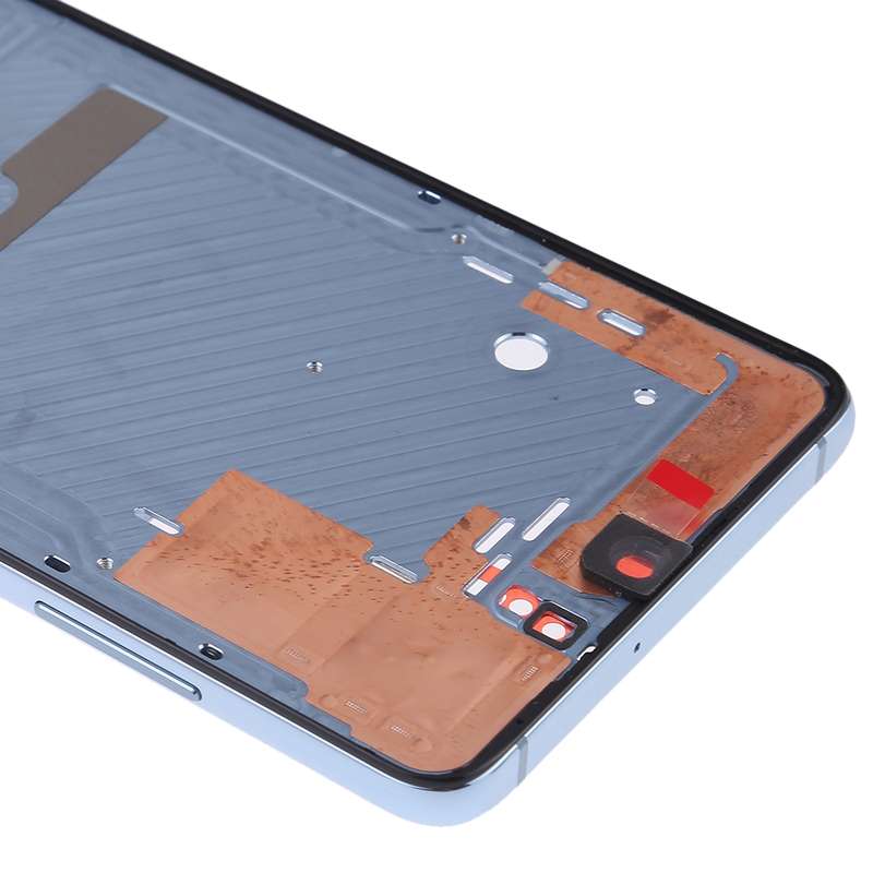 Front Housing LCD Frame Bezel Plate with Side Keys for Huawei P30(Orange)