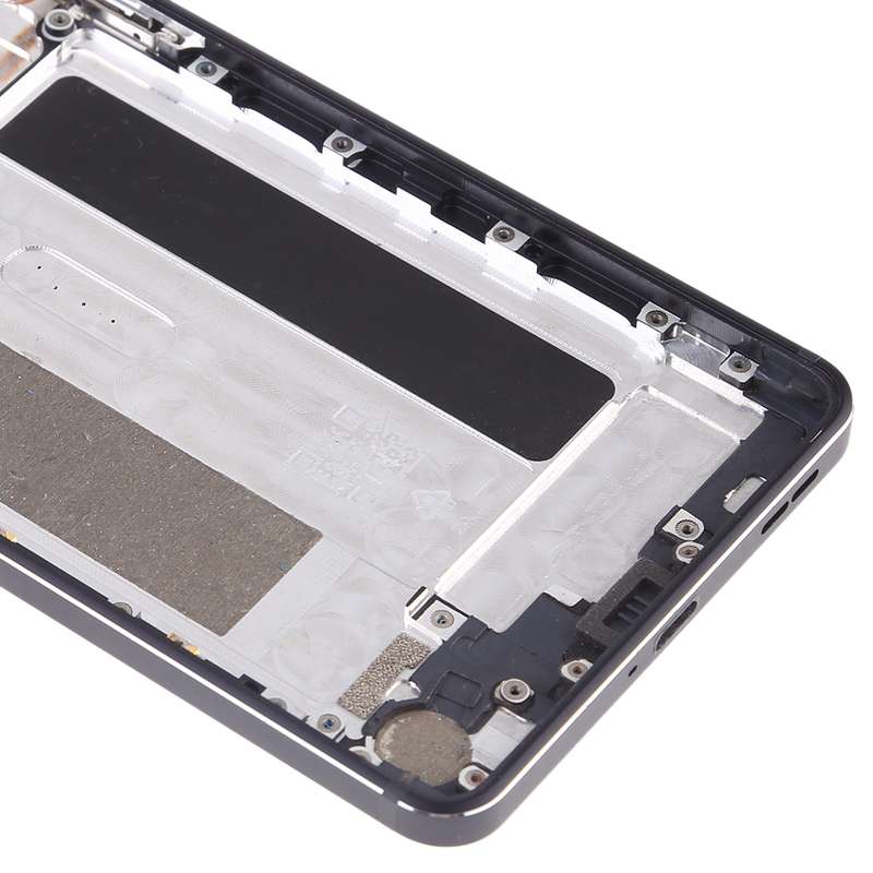 Battery Back Cover with Camera Lens & Side Keys for Nokia 6(Black)