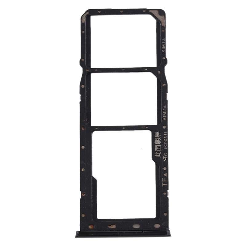 For OPPO Realme 3 SIM Card Tray + SIM Card Tray + Micro SD Card Tray (Black)
