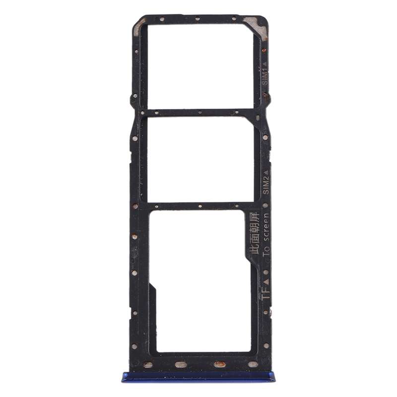 For OPPO Realme 3 SIM Card Tray + SIM Card Tray + Micro SD Card Tray (Black)