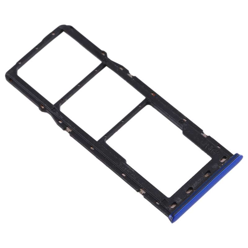For OPPO Realme 3 SIM Card Tray + SIM Card Tray + Micro SD Card Tray (Black)