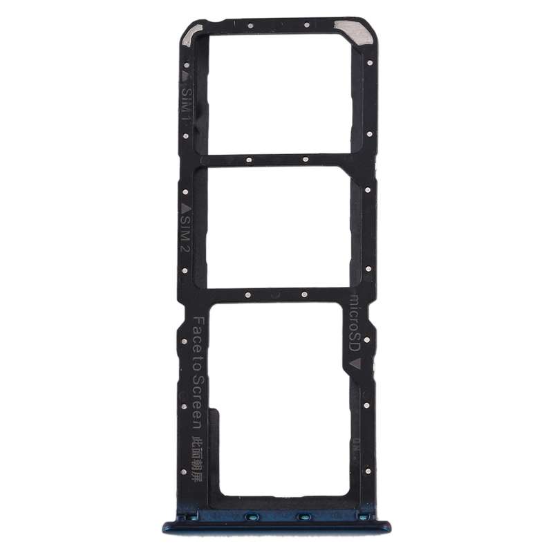 For Realme X2 SIM Card Tray + SIM Card Tray + Micro SD Card Tray (Blue)