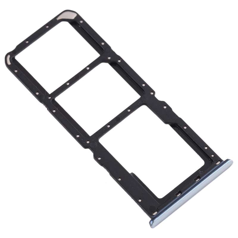 For Realme X2 SIM Card Tray + SIM Card Tray + Micro SD Card Tray (Blue)