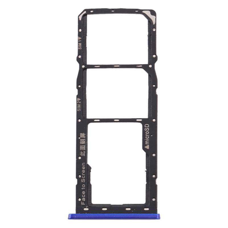 For Realme 2 SIM Card Tray + SIM Card Tray + Micro SD Card Tray (Black)