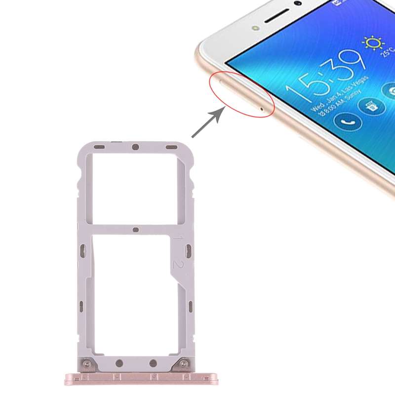 SIM Card Tray + SIM Card Tray / Micro SD Card Tray for Asus Zenfone Live ZB501KL(Gold)
