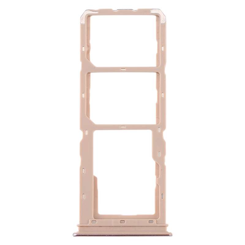 For vivo Y5s SIM Card Tray + SIM Card Tray + Micro SD Card Tray (Gold)