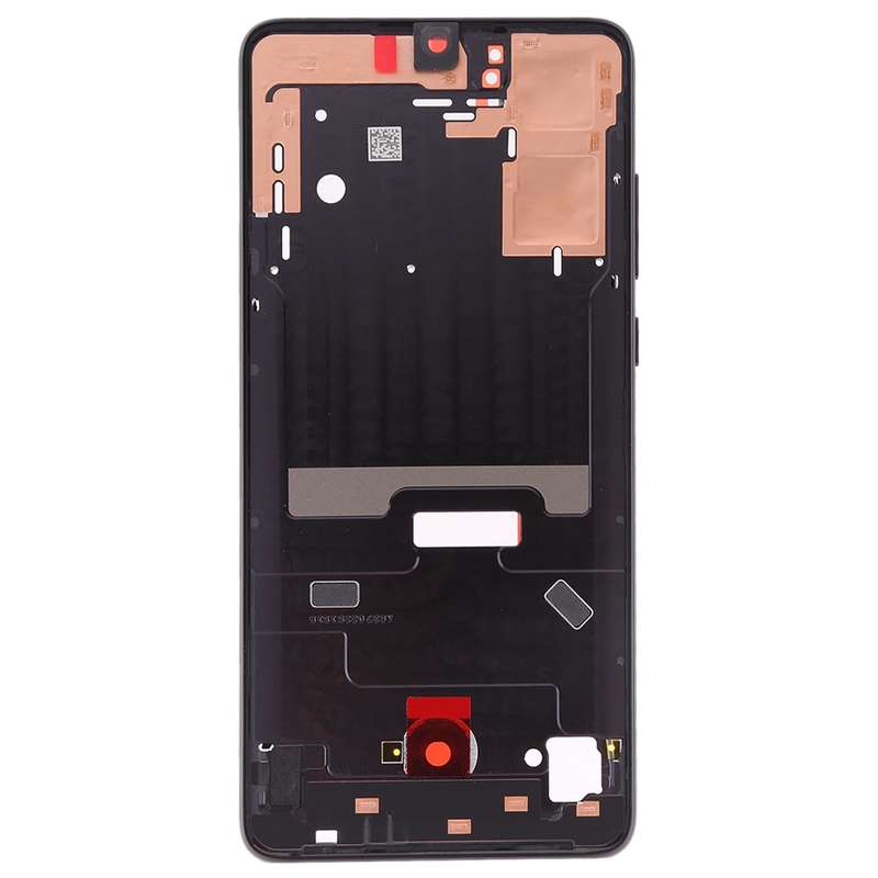 Front Housing LCD Frame Bezel Plate with Side Keys for Huawei P30(Black)