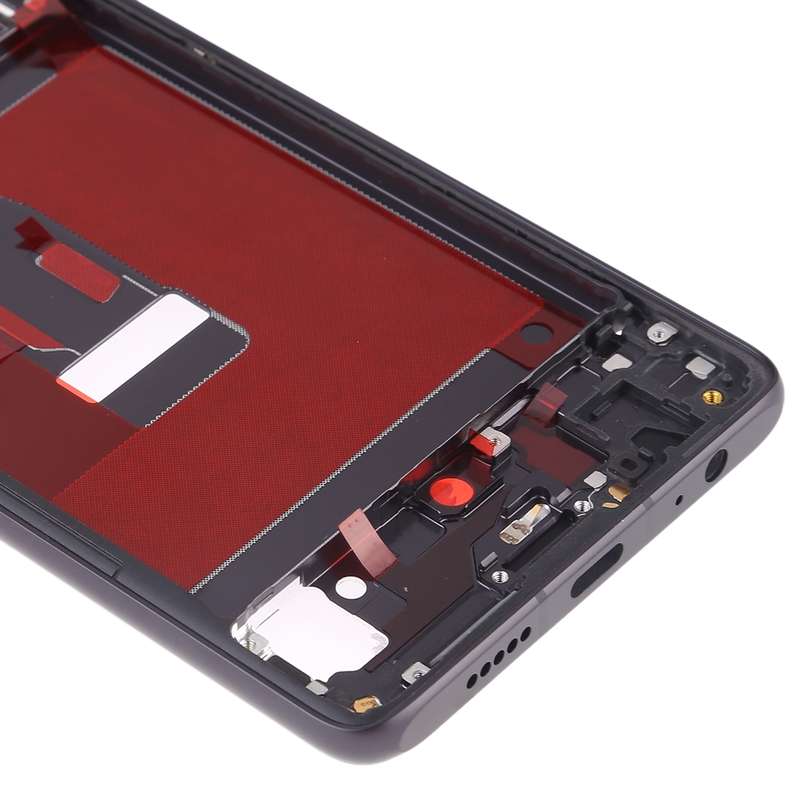 Front Housing LCD Frame Bezel Plate with Side Keys for Huawei P30(Black)