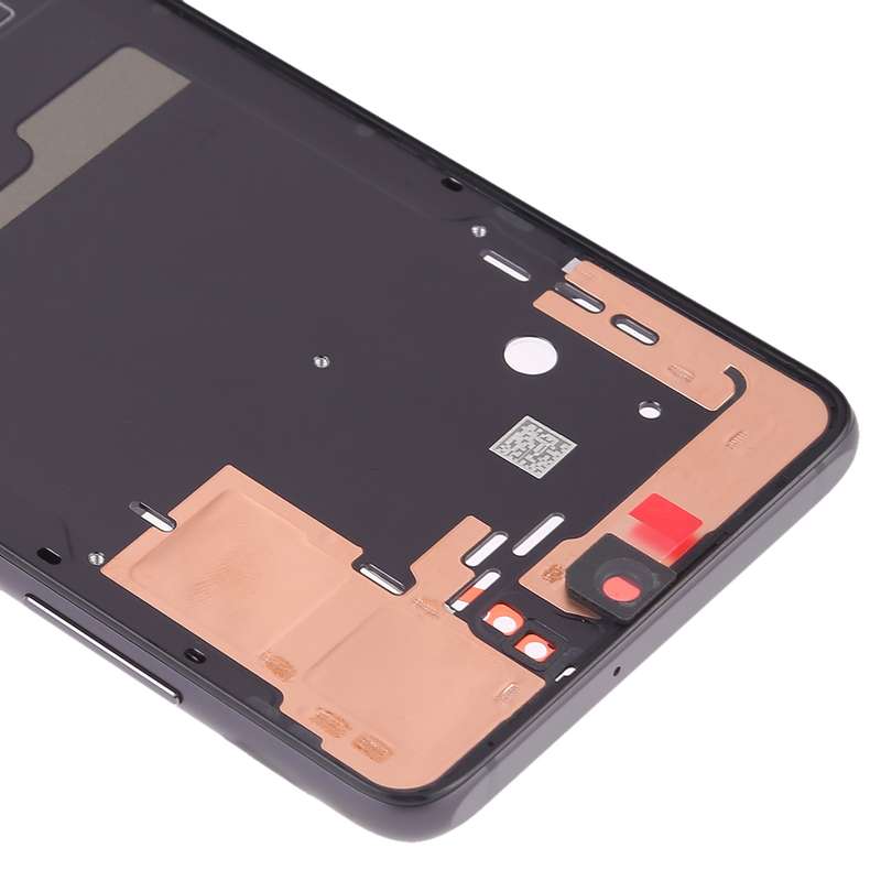 Front Housing LCD Frame Bezel Plate with Side Keys for Huawei P30(Black)