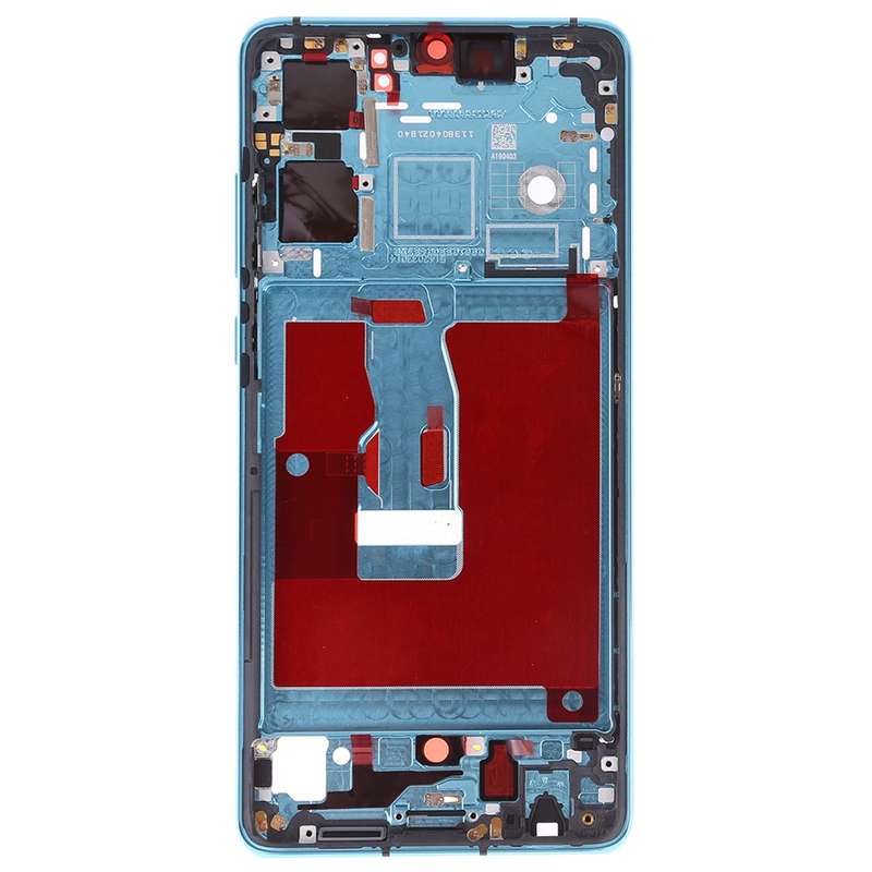 Front Housing LCD Frame Bezel Plate with Side Keys for Huawei P30(Black)