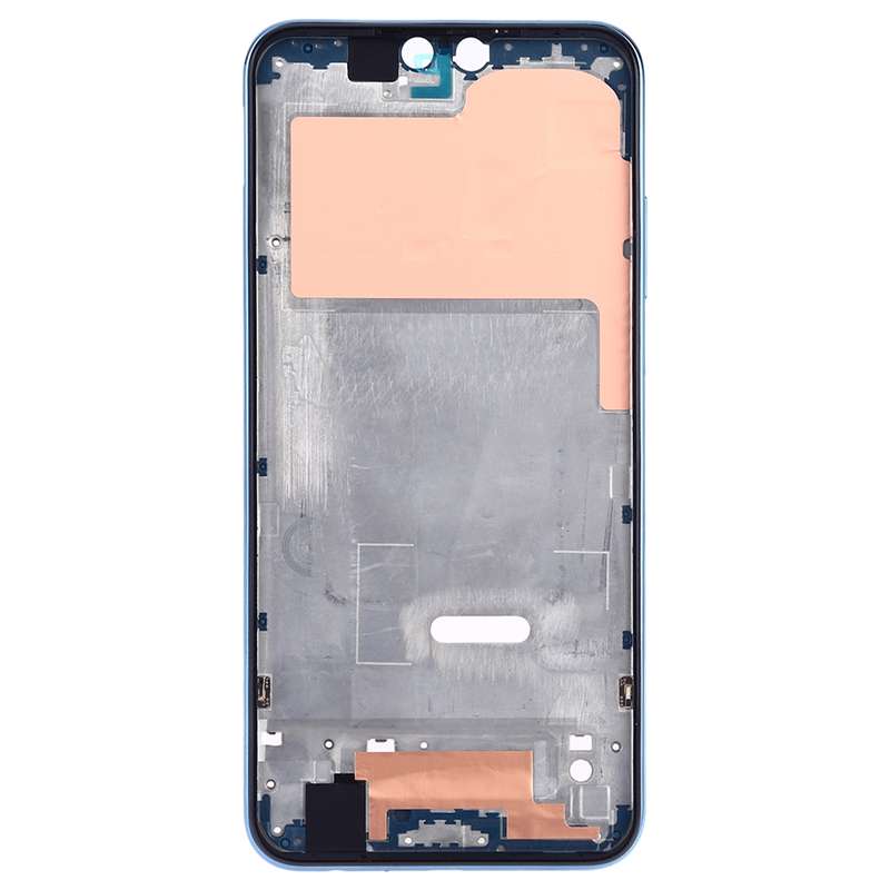 Front Housing LCD Frame Bezel Plate with Side Keys for Huawei Y9 (2019)(Pink)