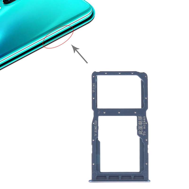 SIM Card Tray + SIM Card Tray / Micro SD Card for Huawei P30 Lite(Grey)