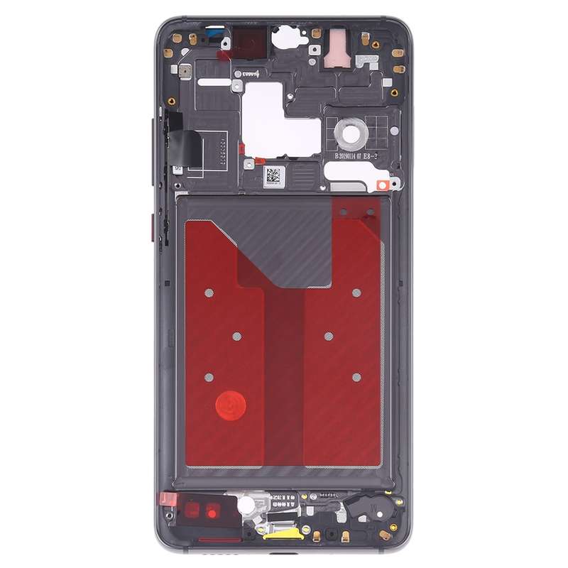 Front Housing LCD Frame Bezel Plate with Side Keys for Huawei Mate 20(Blue)