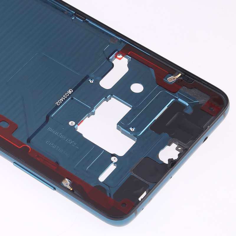 Front Housing LCD Frame Bezel Plate with Side Keys for Huawei Mate 20(Blue)