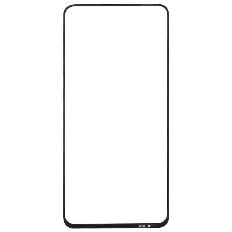 For OPPO Reno Front Screen Outer Glass Lens (Black)