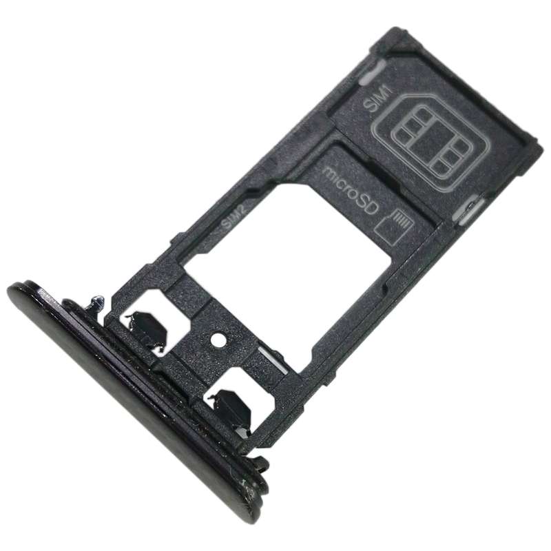 SIM1 Card Tray + SIM2 Card / Micro SD Card Tray for Sony Xperia XZ(Pink)
