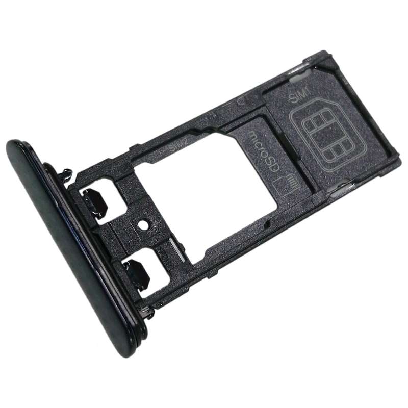 SIM1 Card Tray + SIM2 Card / Micro SD Card Tray for Sony Xperia XZ(Pink)