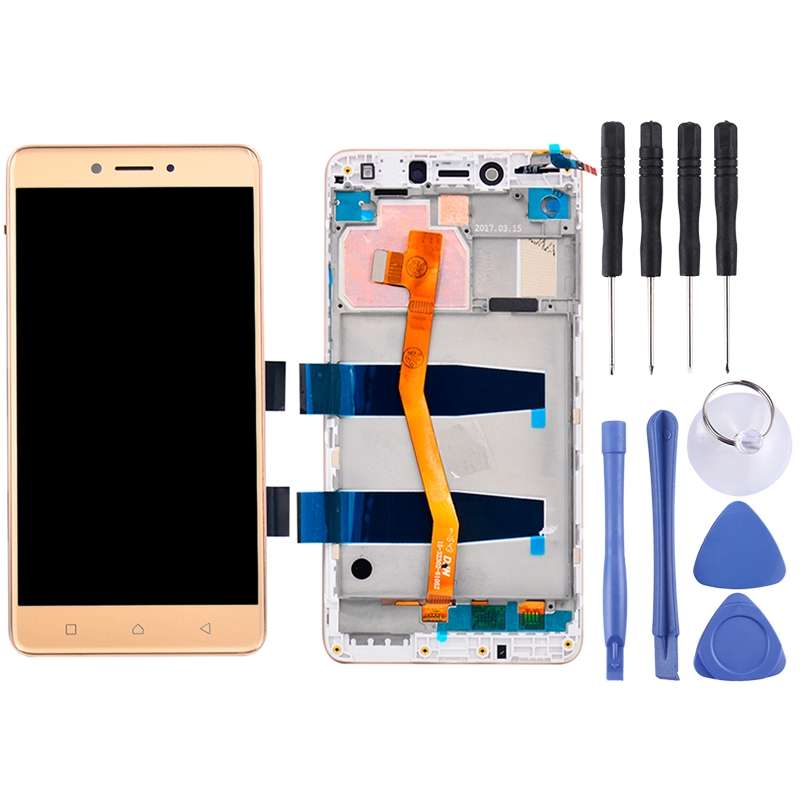 OEM LCD Screen for 5.5 inch Lenovo K6 Note K53a48 Digitizer Full Assembly with Frame (Black)