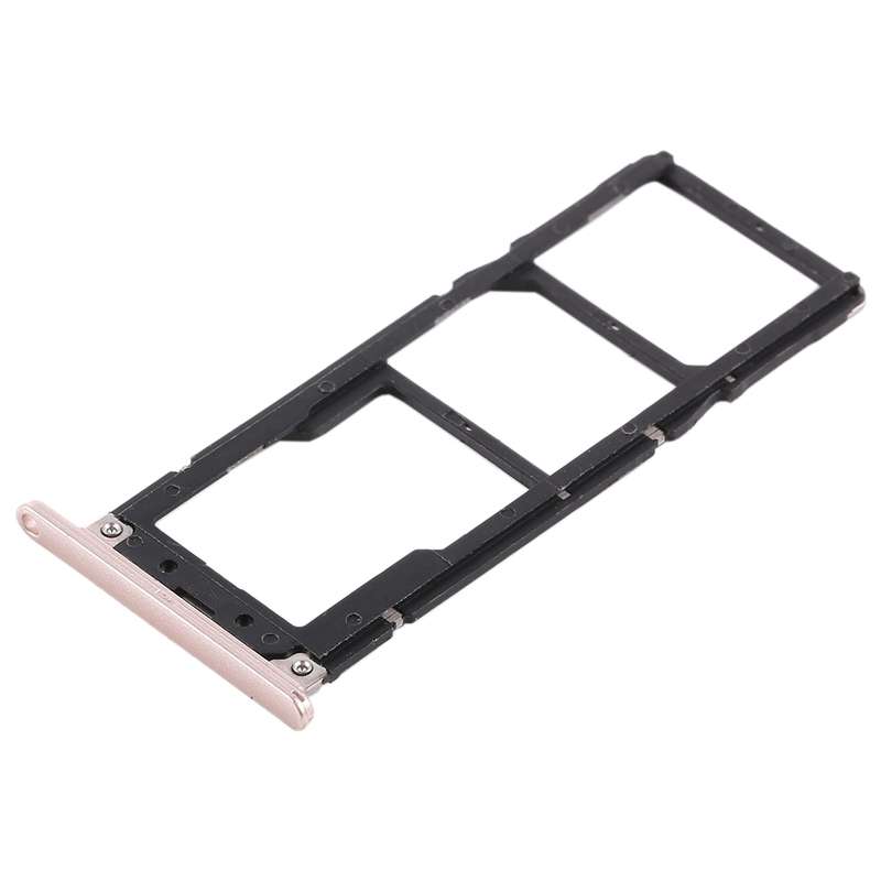 2 SIM Card Tray + Micro SD Card Tray for Asus ZenFone 4 Max ZC520KL(Gold)