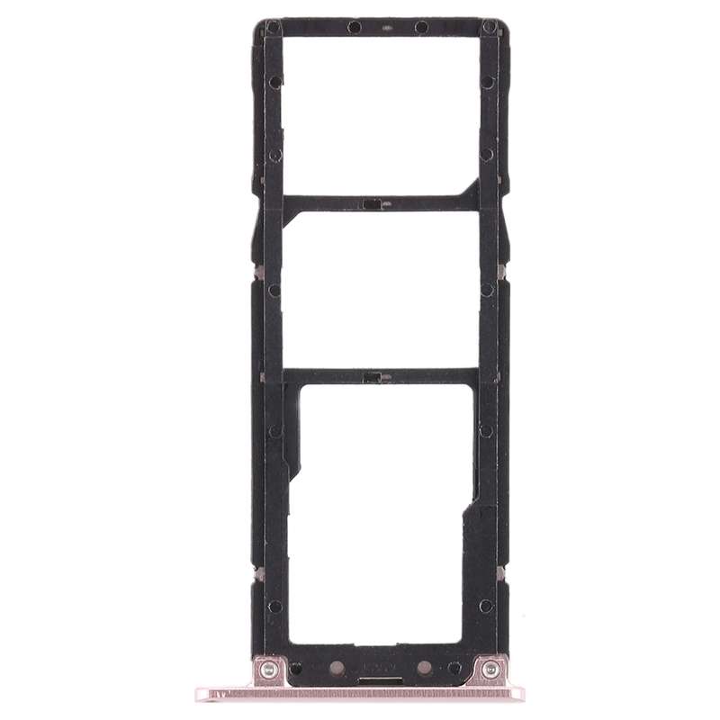 2 SIM Card Tray + Micro SD Card Tray for Asus Zenfone 4 Max ZC554KL(Rose Gold)