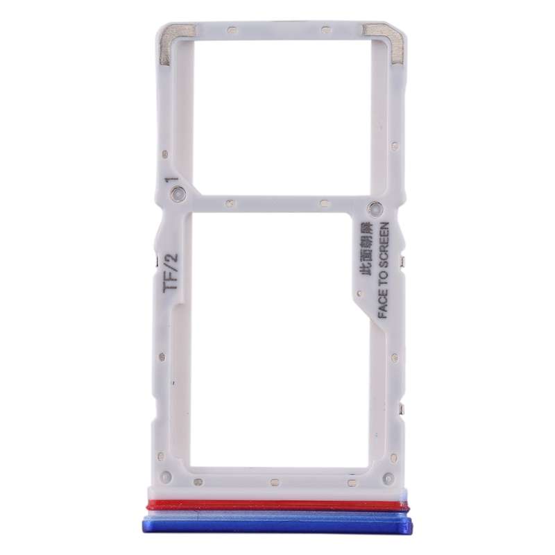 SIM Card Tray + SIM / Micro SD Card Tray for Xiaomi Redmi K30 4G(Blue)