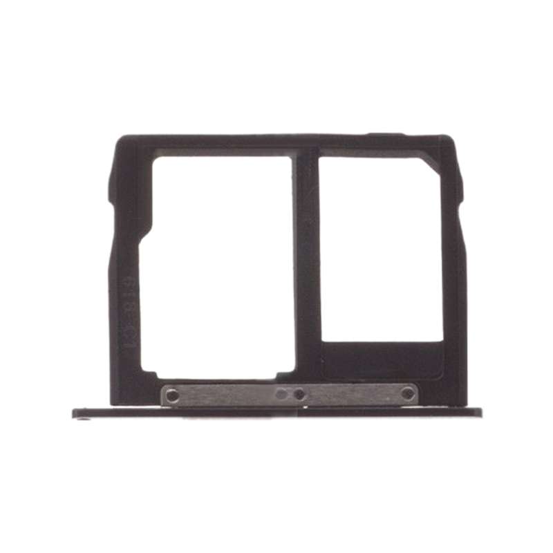 SIM Card Tray + Micro SD Card Tray for Motorola Moto G5S Plus XT1805 (Black)