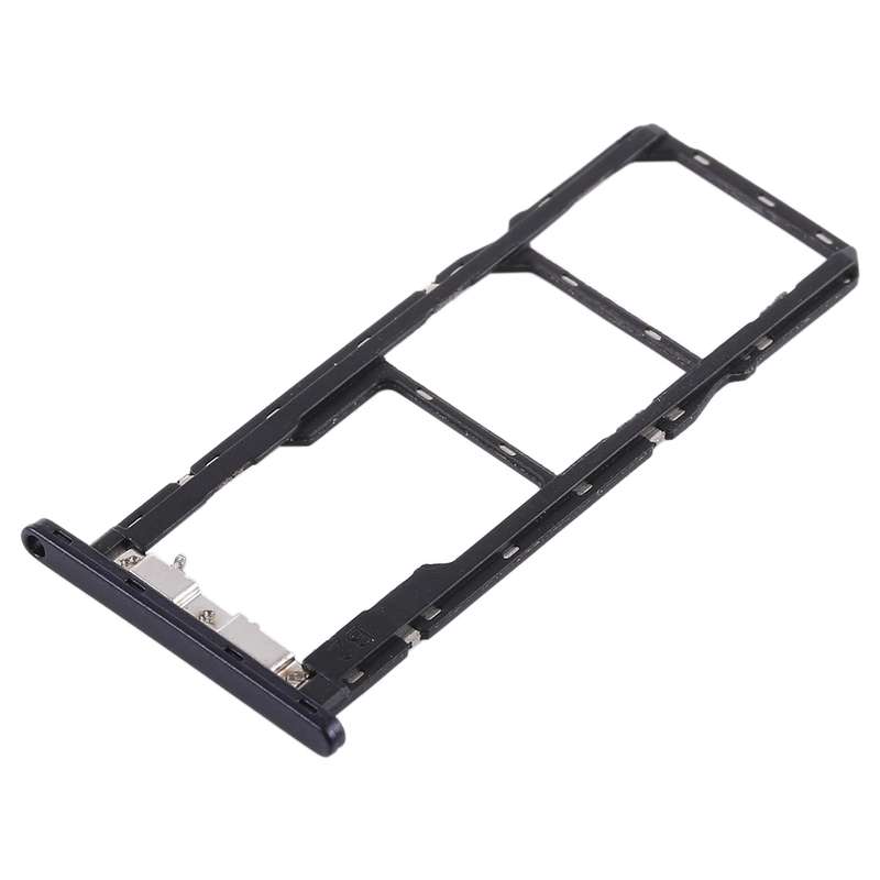 SIM Card Tray + SIM Card Tray + Micro SD Card Tray for Asus Zenfone Max Pro (M1) ZB601KL ZB602KL(Bla