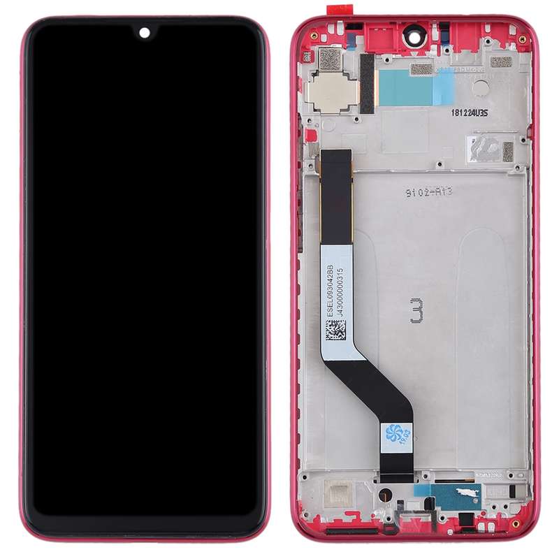 TFT LCD Screen for Xiaomi Redmi Note 7 / Redmi Note 7 Pro Digitizer Full Assembly with Frame(Red)